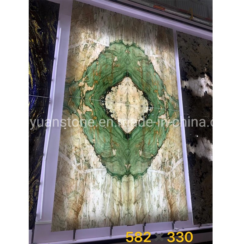 Brazilian Imported Natural Stone Green Marble Slab