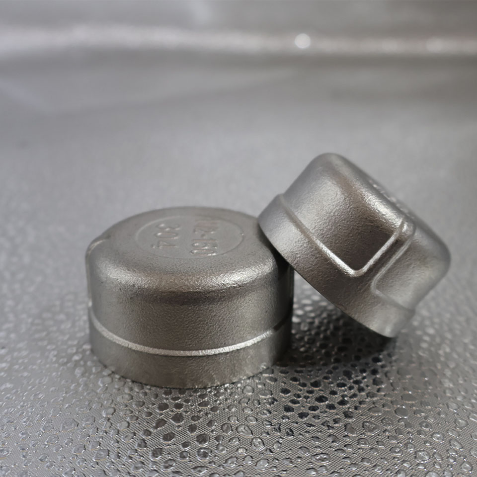 China Factory Premium 304 Stainless Steel Pipe Cap Fittings Durable for Secure Pipeline Connections