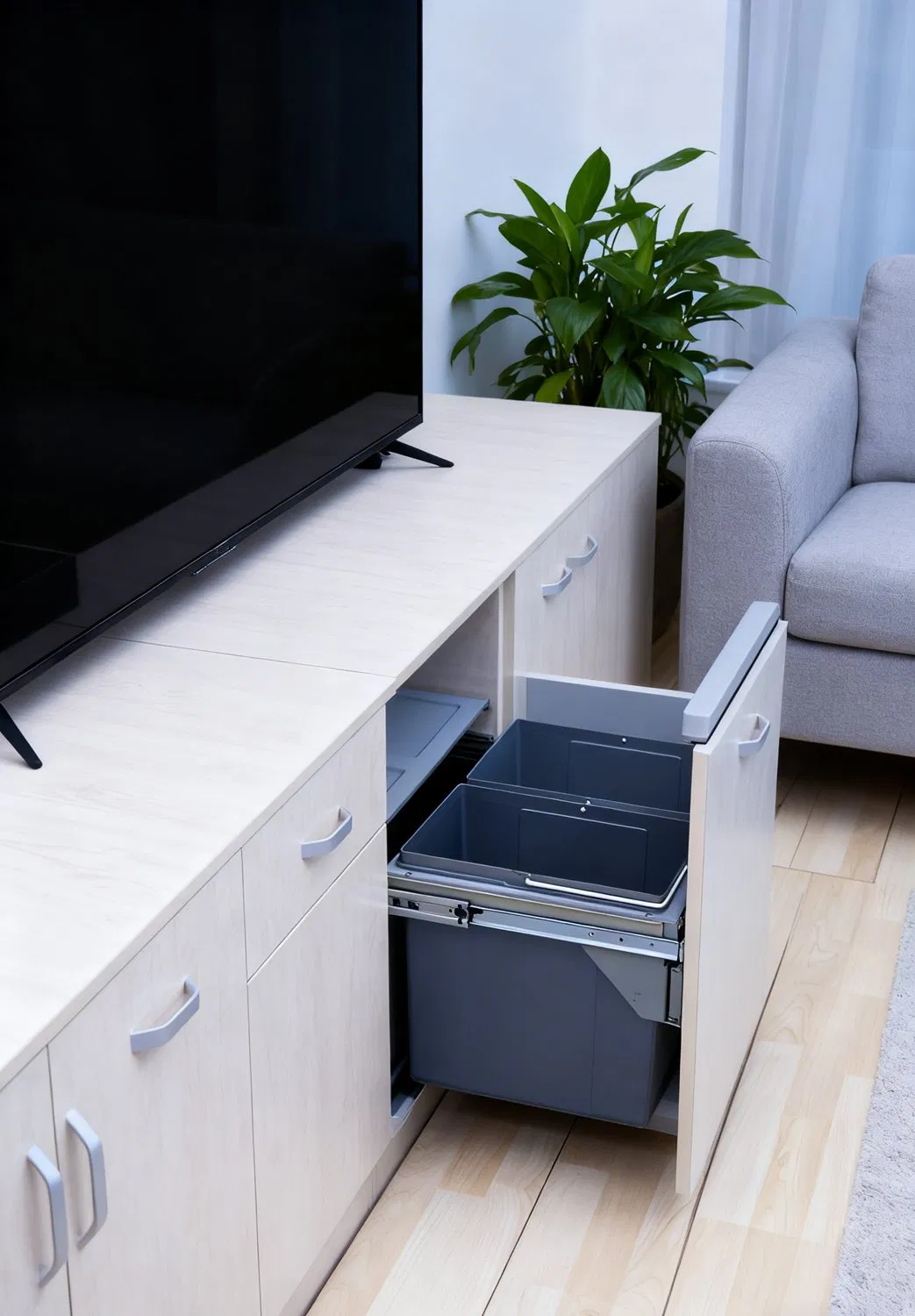 Встроенная кухонная урна Tekey с мягким закрытием