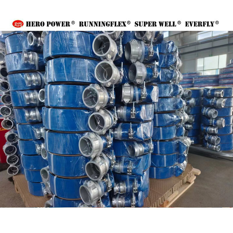 Blue/Red/Yellow Flexibletpe/PU/PVC Layflat Hose/Plastictube/Pipe/Hose Factory