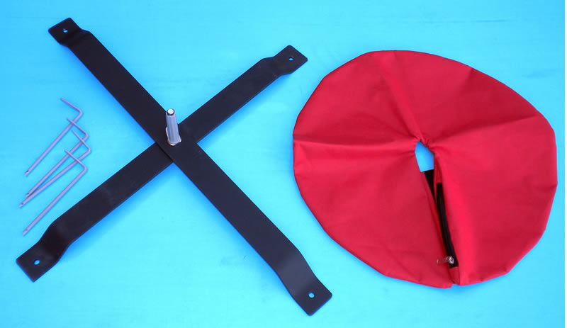 Cross Stand Rotatable Flagpole PVC Water Tank Bag for Flying Feather Flag (M-NF23M03012)