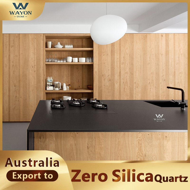 Wayon Quartz Table Top Black Series Stone Quartz Slab Price Counter Tops Artificial Quartz Stone Zero Silica