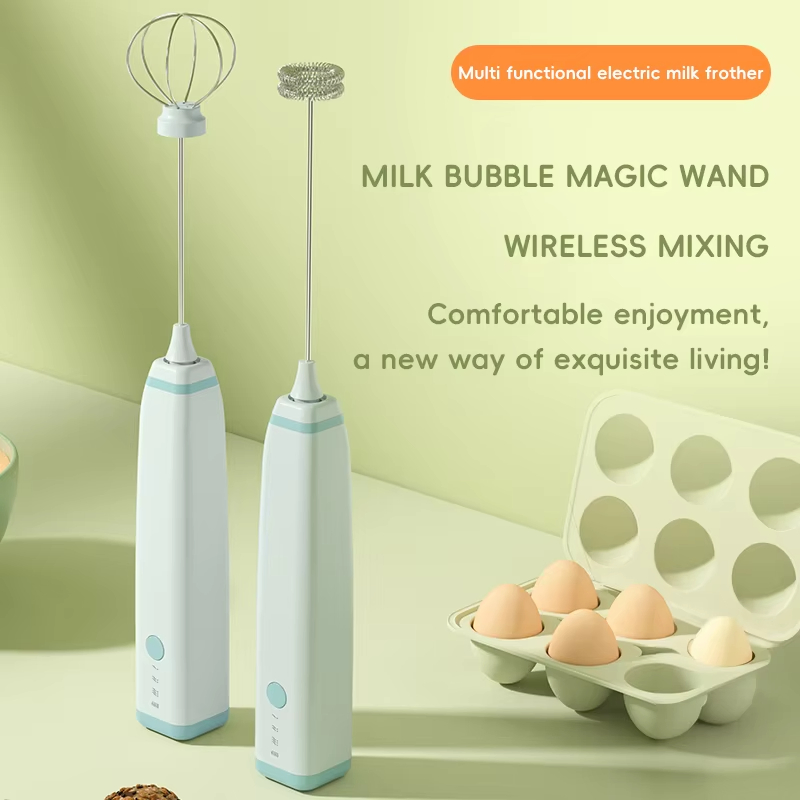 Electric Milk Foamer a Milk Frother Battery Operated Coffee Frother for Milk Foaming Latte Cappuccino Frother