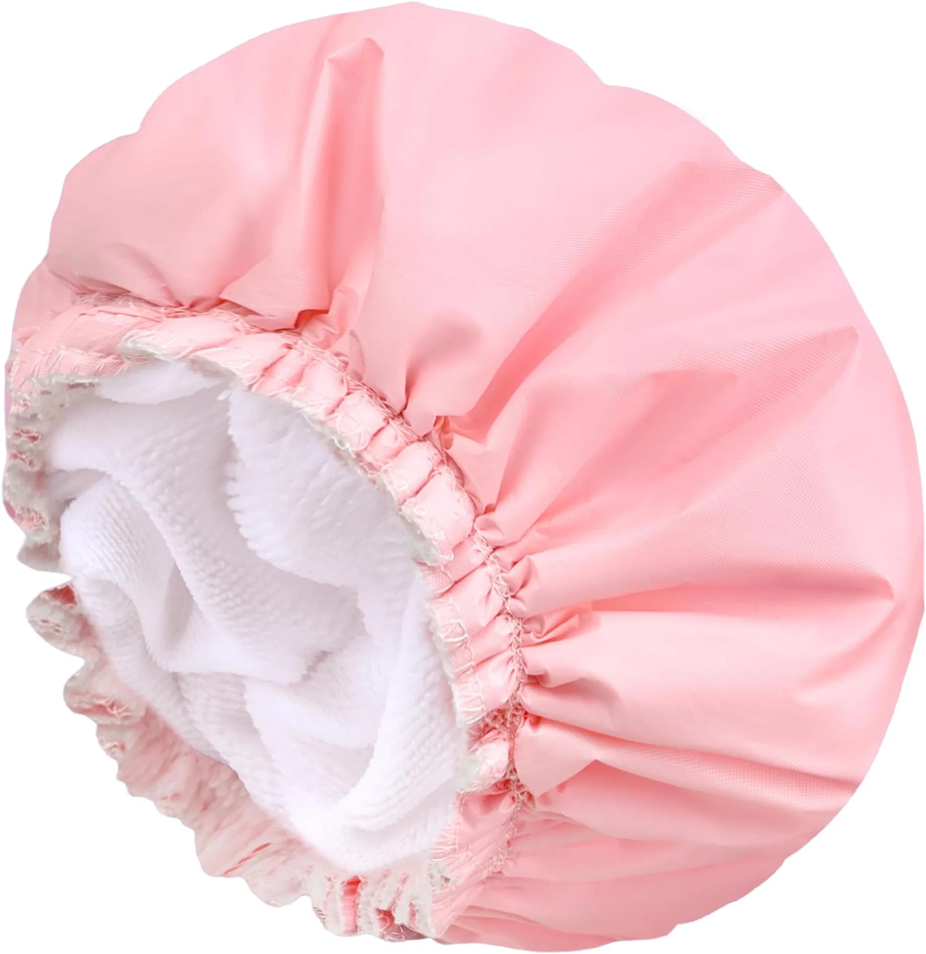 High Quality Digital Printed Polyester Satin Fabric Shower Caps
