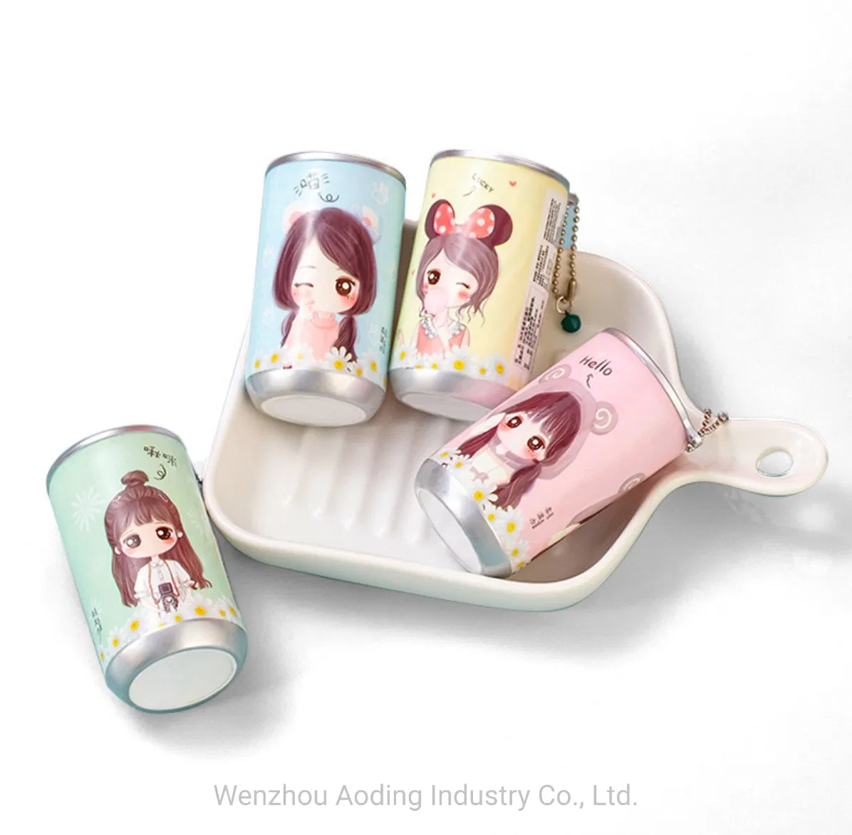 Keychain Mini Ring-Pull Can Cleaning Wipes Pop Can 30counts Clean Wet Wipes