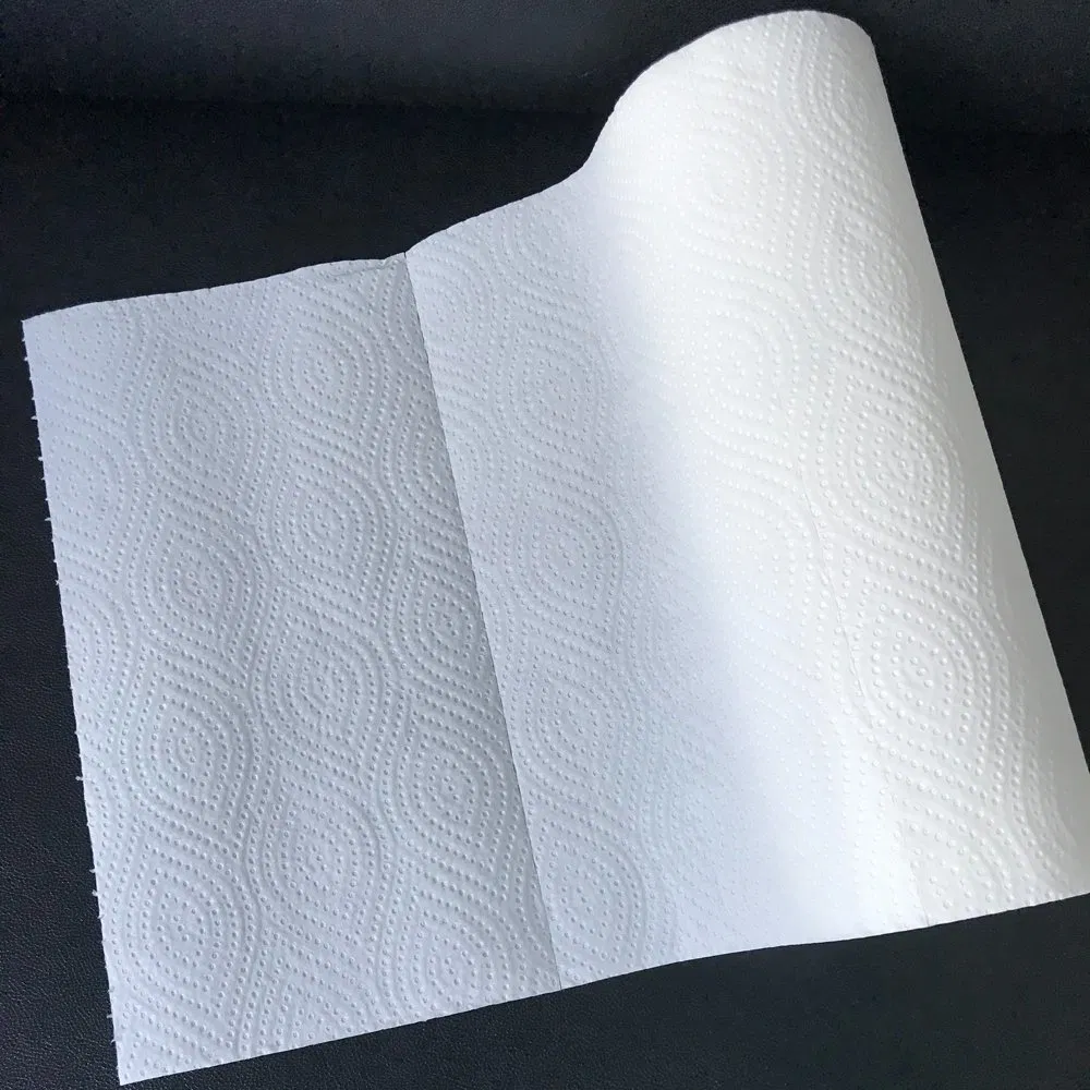 Custom Popular Sale Premium 24rolls Eco-Friendly Oil Water Absorbent Wood Pulp Kitchen Paper Towels Rolls