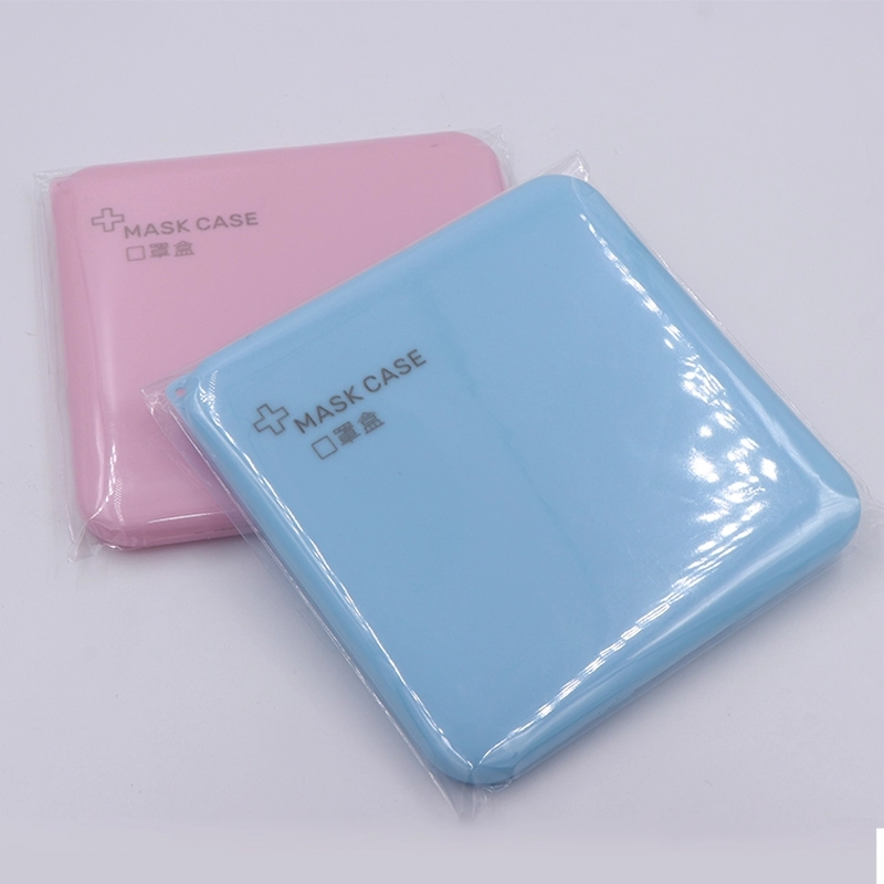Multi-Color N95 Mask Holder Small Foldable Square KN95 Mask Case