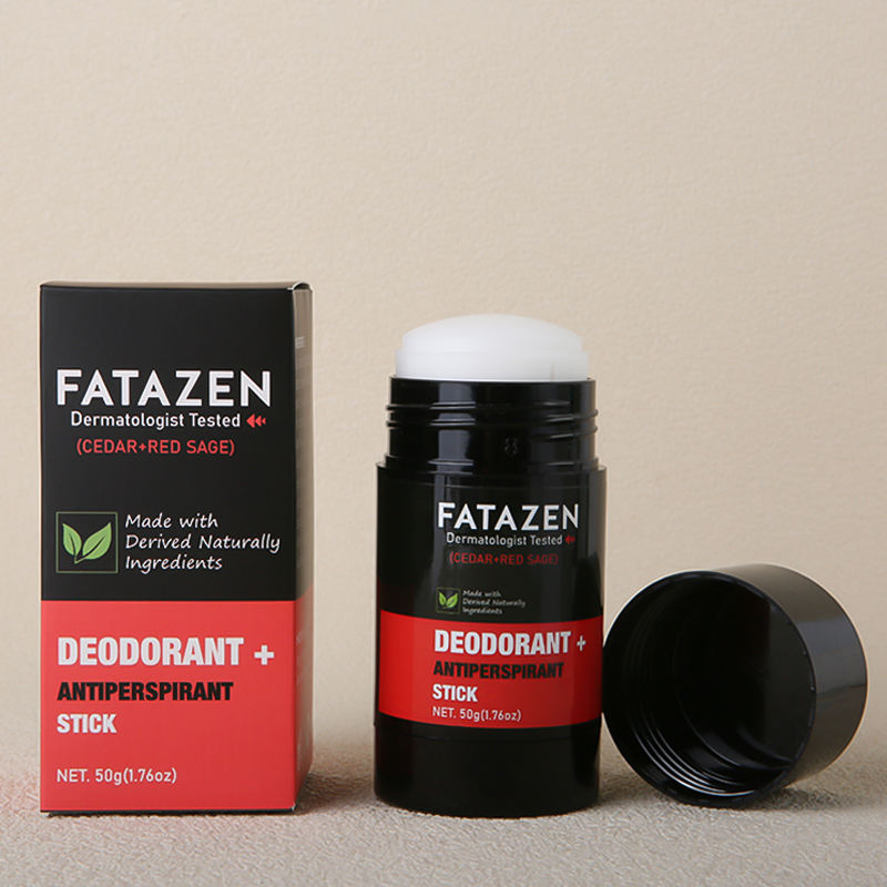 Fatazen Dermatologist Tested Deodorant Anti-Odorant Stick Natural Cedar Red Sage Fragrance Sweat Odor Balm Deodorant Stick