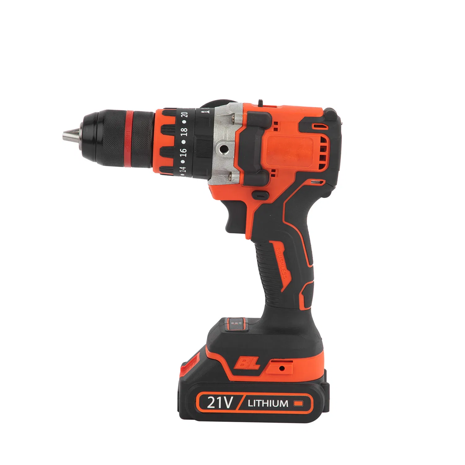 Аккумуляторная дрель-шуруповерт 21V, 70 Нм, бесщеточный мотор