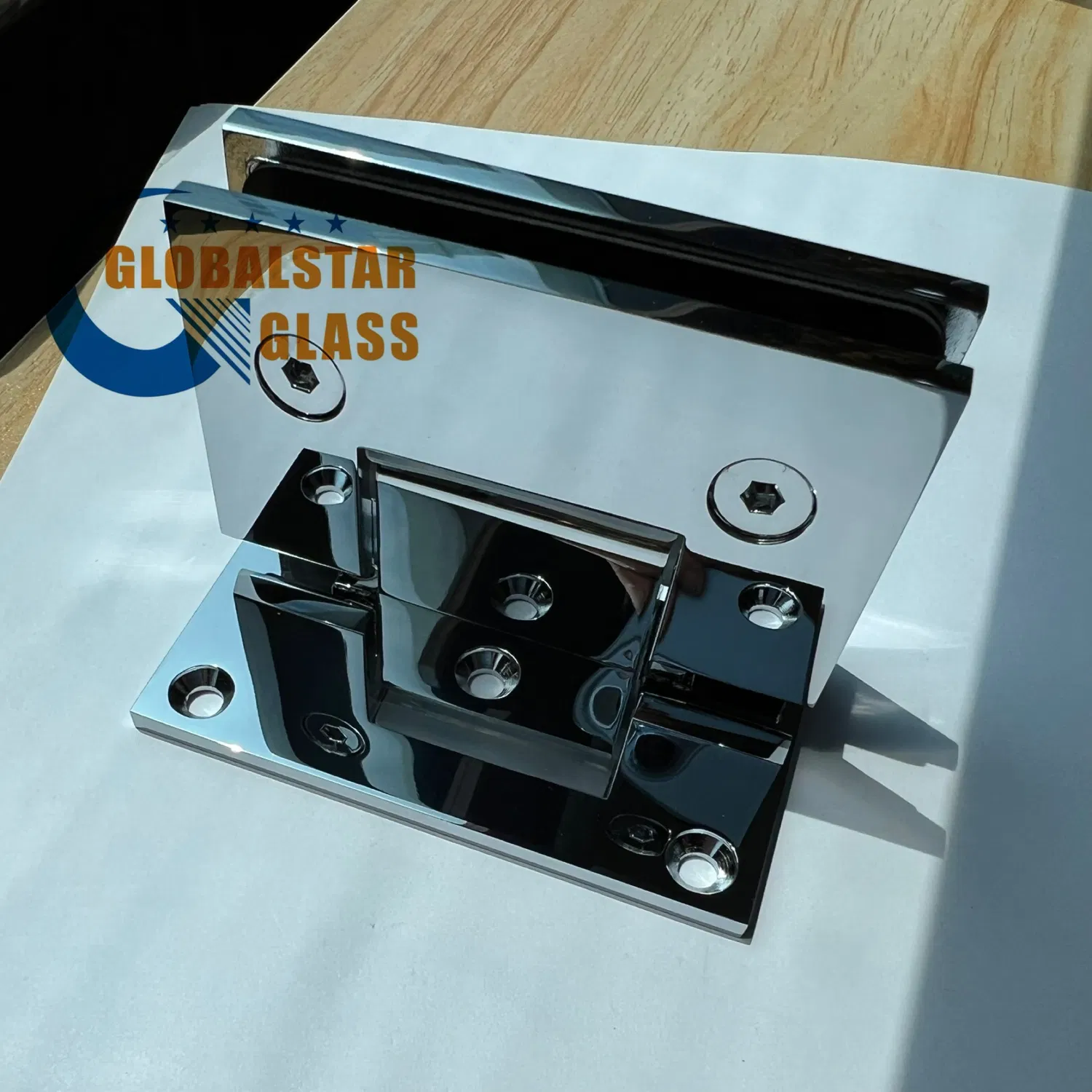 304# Stainless Steel Shower Hinge 180 Degree in Matt Finish