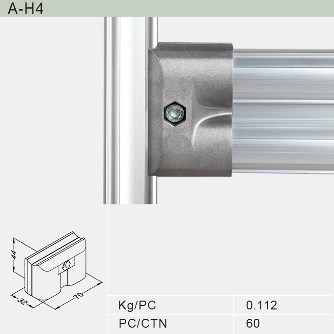 360-Degree Aluminum Flexible Pipe and Joint Racking System (A-H6)
