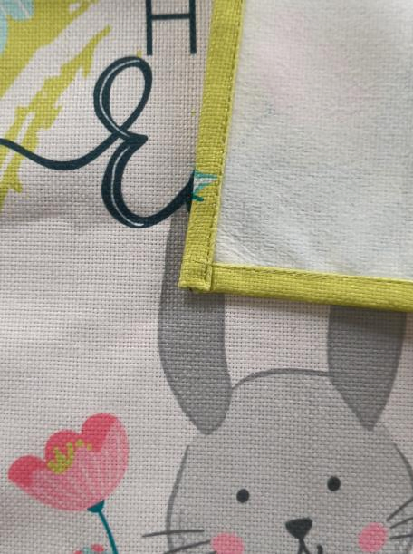 Custom Digital Print Easter Rabbit Table Mat Used for Easter