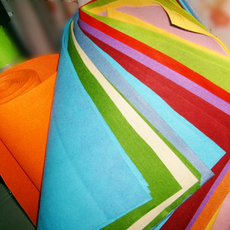 Polyester Fiber Acoustic Colorful Environment-Friendly Materials Felt