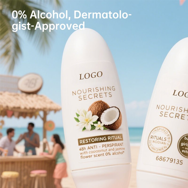 Coconut-Scented Antiperspirant Balls and Antiperspirant Products for Body Deodorization