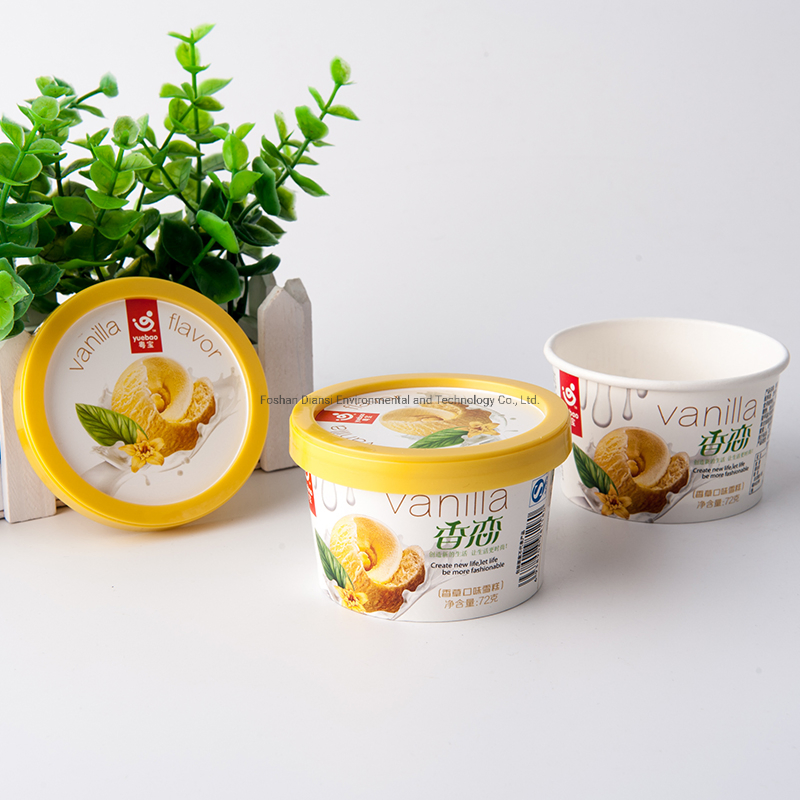 3oz4oz5oz6oz8oz10oz12oz16oz Disposable Ice Cream Paper Cup with Lid