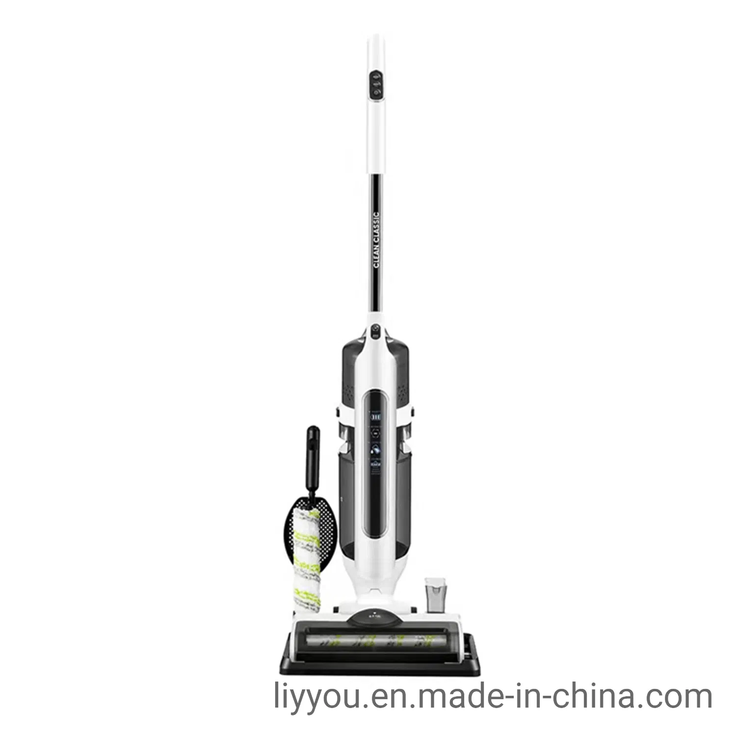 Smart Voice Assistant Cordless Wet Dry Household Stick Vacuum and Mop Cleaner Self-Cleaning Upright for Hardwood Floors and Carpet