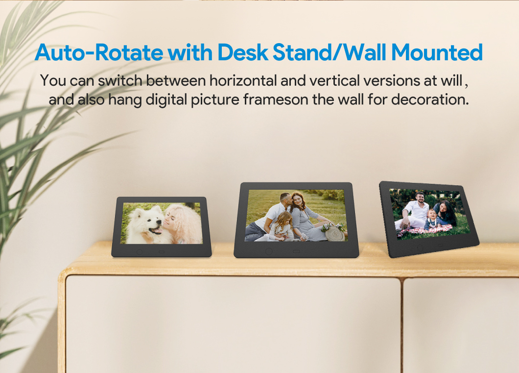 7"-21.5" Smart Art Picture Frames Video Music Calendar Frame