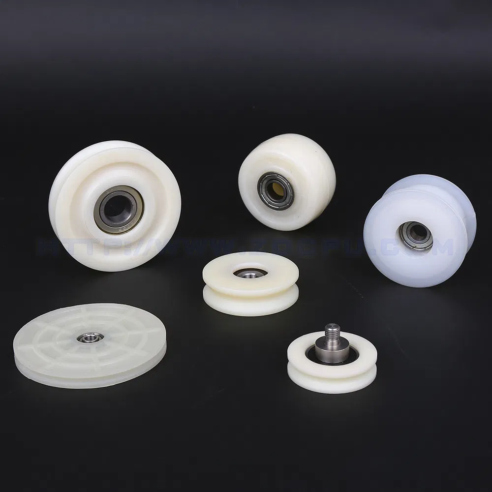 Custom U Groove POM Nylon Plastic Sliding Door/Window Rollers Pulley Wheel