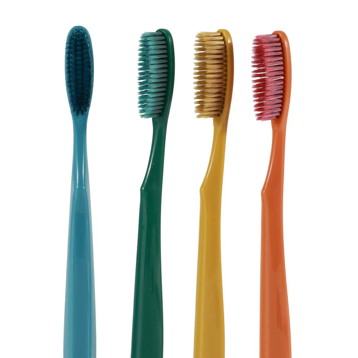 Long Brush Head Soft Nylon PBT Bristles Oral Care PP Handle Adult Toothbrush