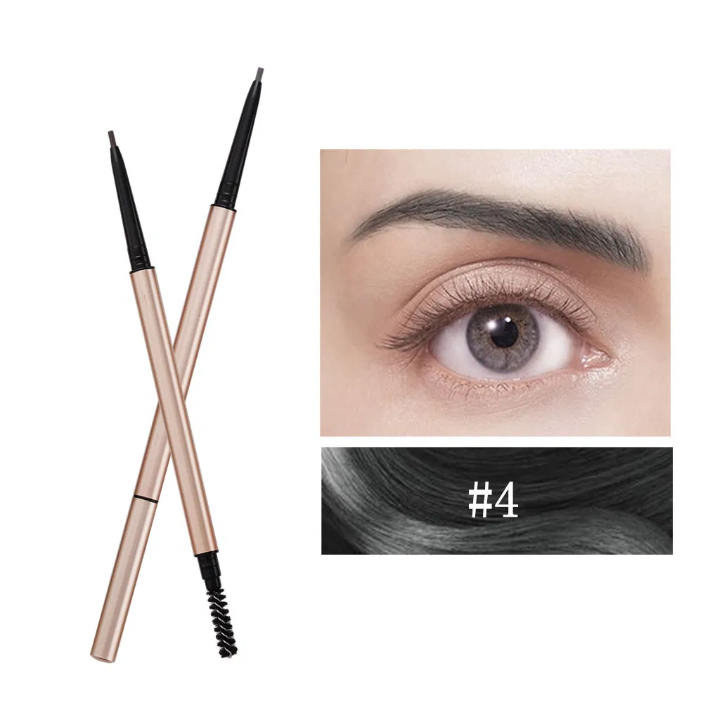 Wholesale Custom High Quality Waterproof Eyebrows Pen Vegan Dark Brown Eye Brow Private Label Eyebrow Pencil