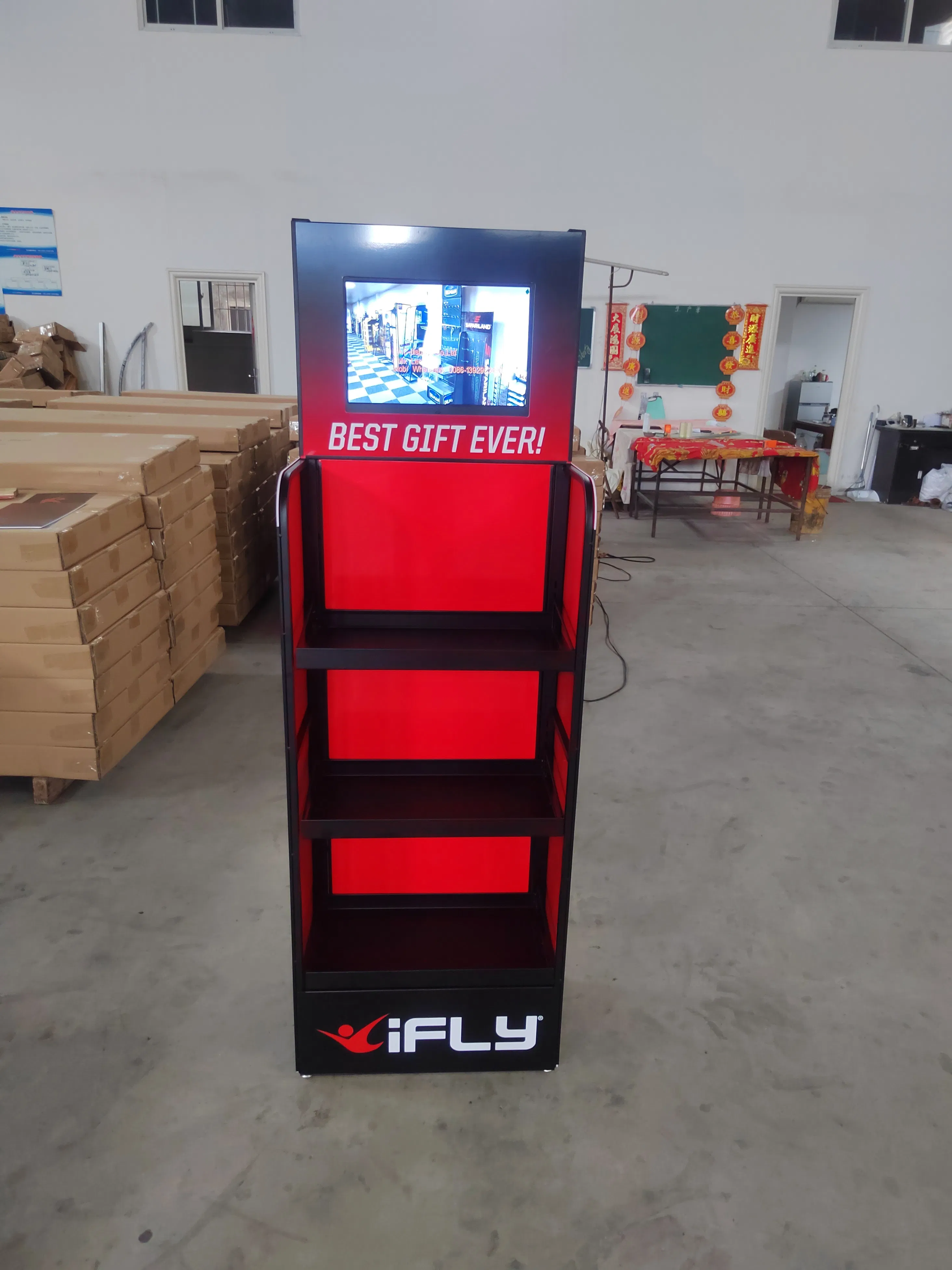 Premium Multi-Function LCD Display Rack for Smart Storage Solutions