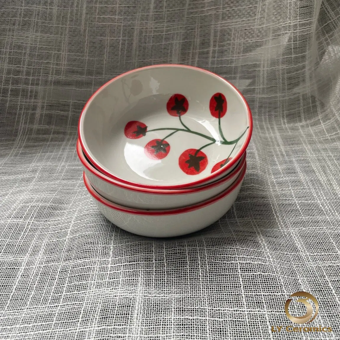 4.75"Saucer Soup Plate Pad Printing Porcelware Hotelware Ceramic Kitchenware Tableware