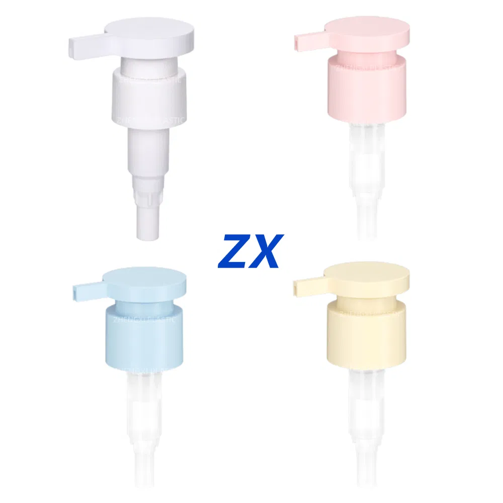 Custom Colours Body Milk Lotion Pump HDPE Plastic Cosmetic Lotion Pump