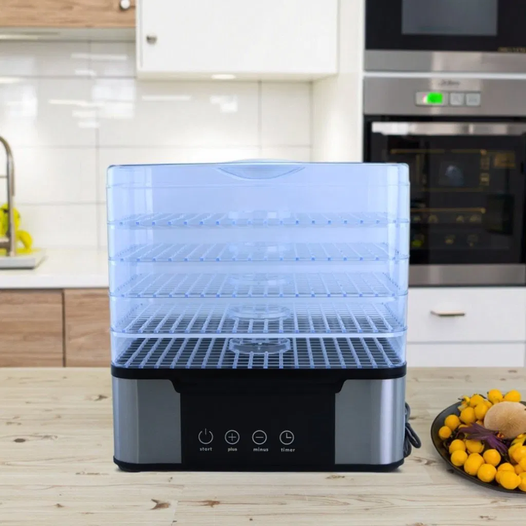 Electric Digital 5 Tray Food Dehydrator BPA Free Plastic Color Box 1000 Home Fruit Drying Household Dryer