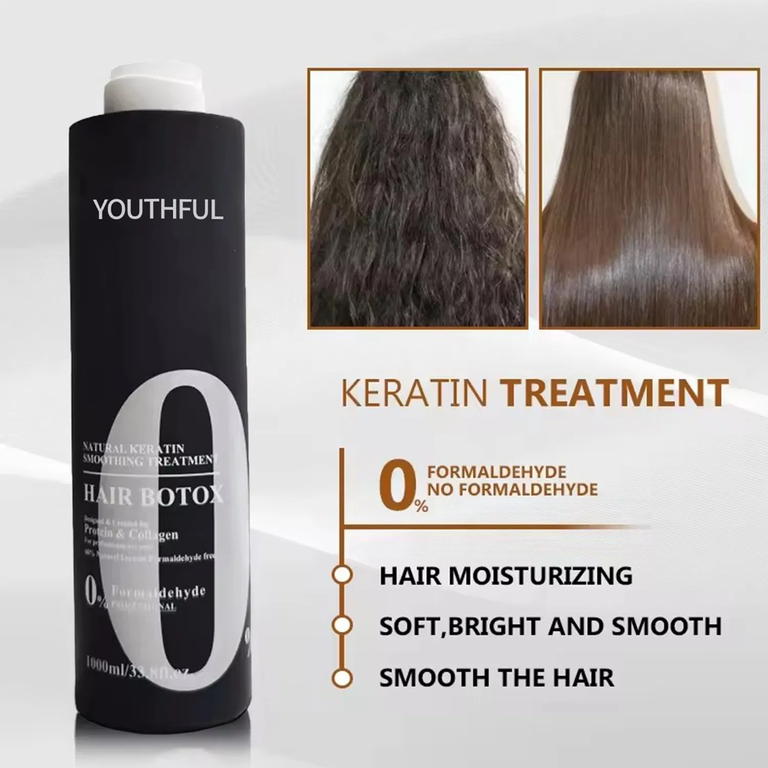 Treatment Keratin Hair Straightening Cream Repair Damaged Hair