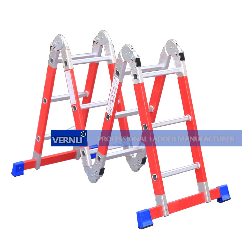 4*6 4*7 4*8 Step Durable Reinforced Fiberglass Foldable & Folding Multifunction Ladder