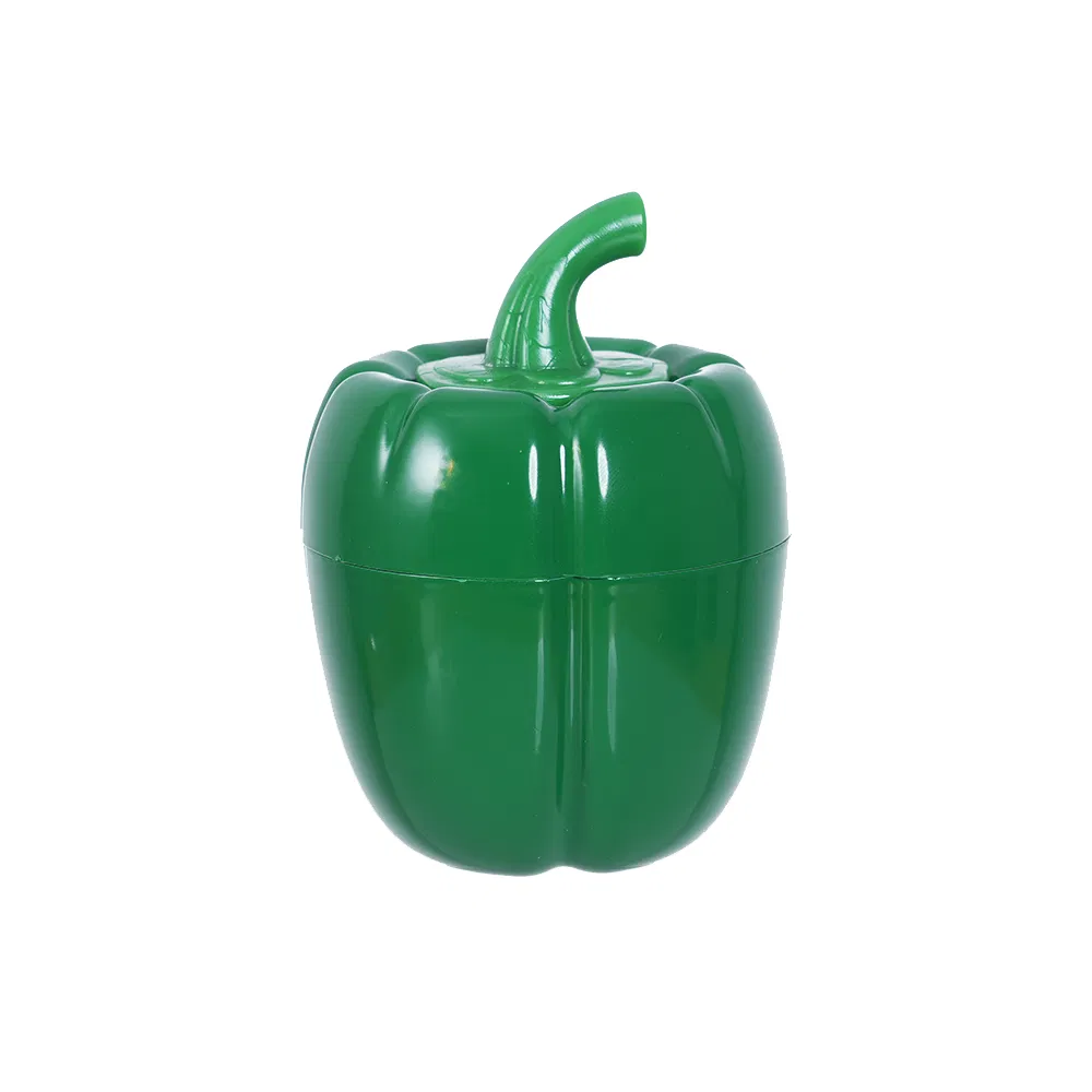 Factory Wholesale Color Pepper Shaped Creative Design 4 Parts Manual Tobacco Grinder