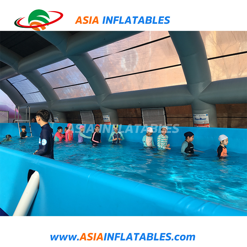 Durable Inflatable Transparent Pool Cover, Outdoor Inflatable Pool Dome