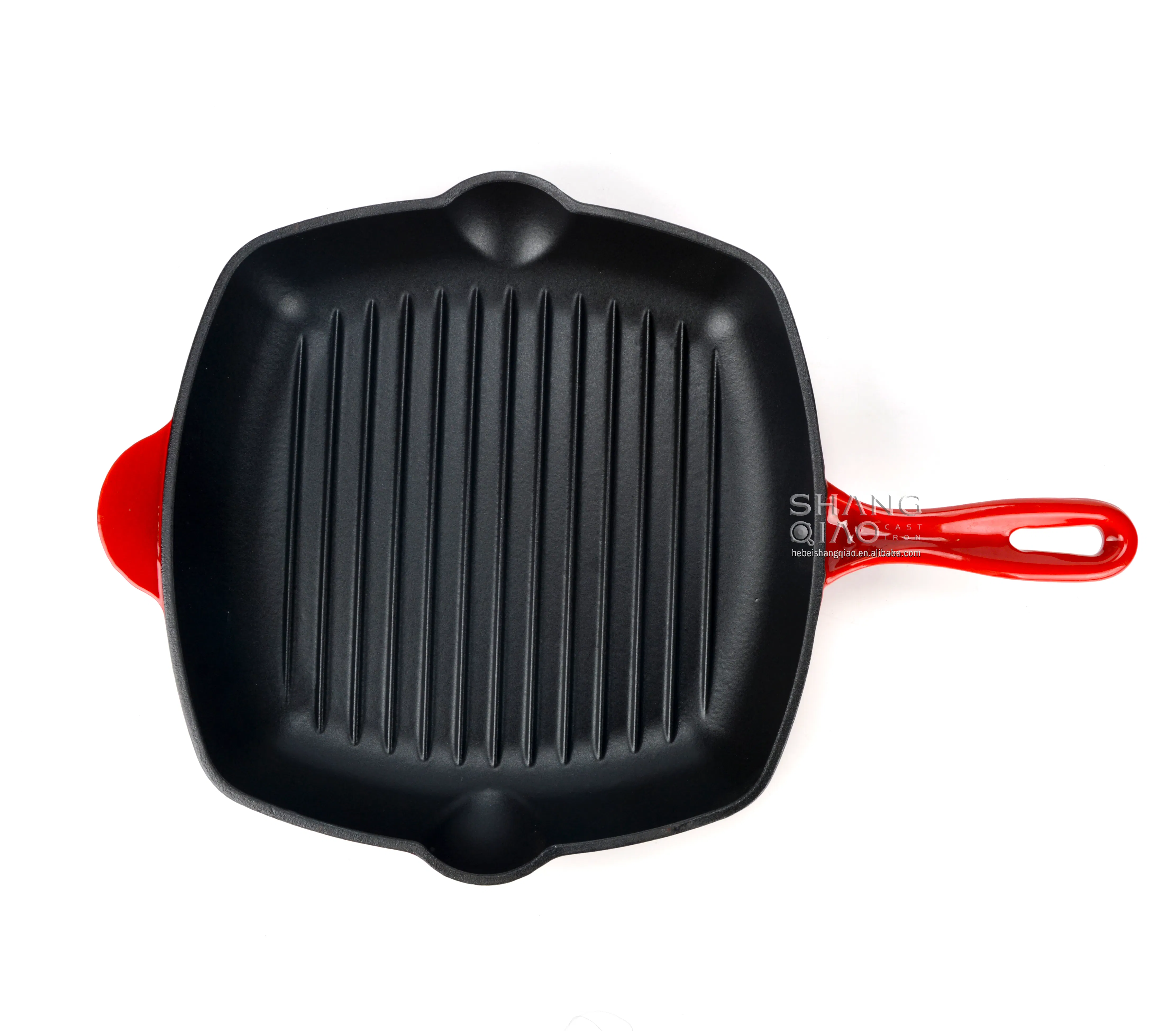 Чугунная сковорода-гриль 11 дюймов с антипригарным покрытием