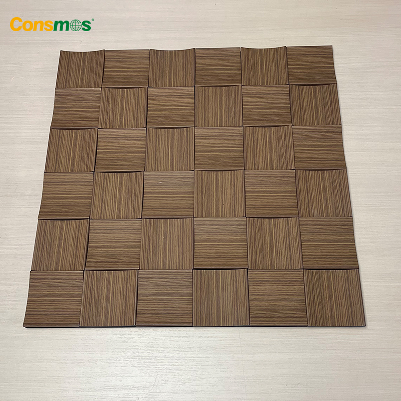 Factory Price 2400/3000*600mm Black Slatted Decorative Board Acoustic Wooden Sound Absorption Panels