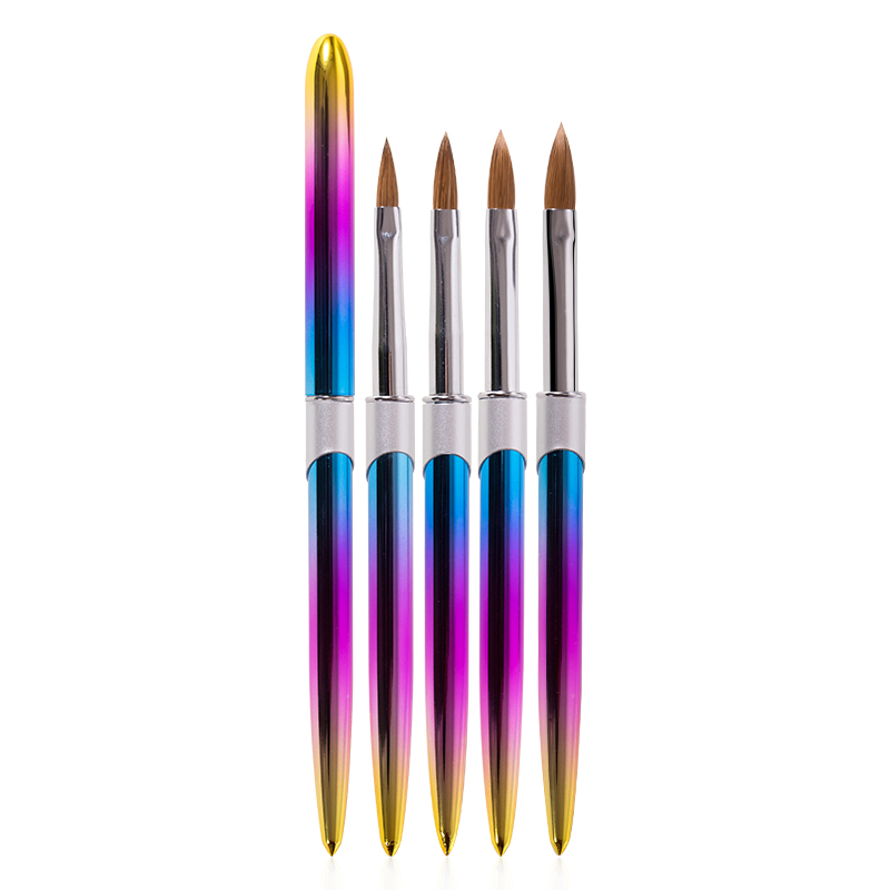 Guyo Pincel Kolinsky Acrylic Nail Brush with Metal Handle