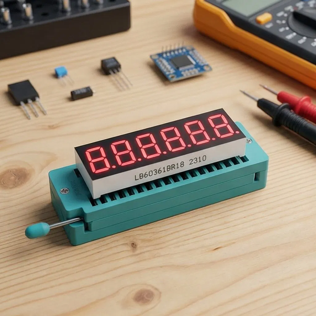 7 Segment LED Display High Bright Red 6 Digit for Countdown Timer