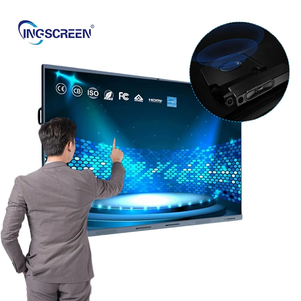Anti-Mistouch Multi-Language Support Custom All-in-One Smart TV Interactive Monitor Touch Screen Board