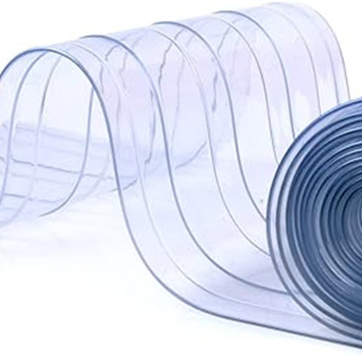 Plastic Ribbed Vinyl Strip Door Curtain Ribbed PVC Strip Curtain