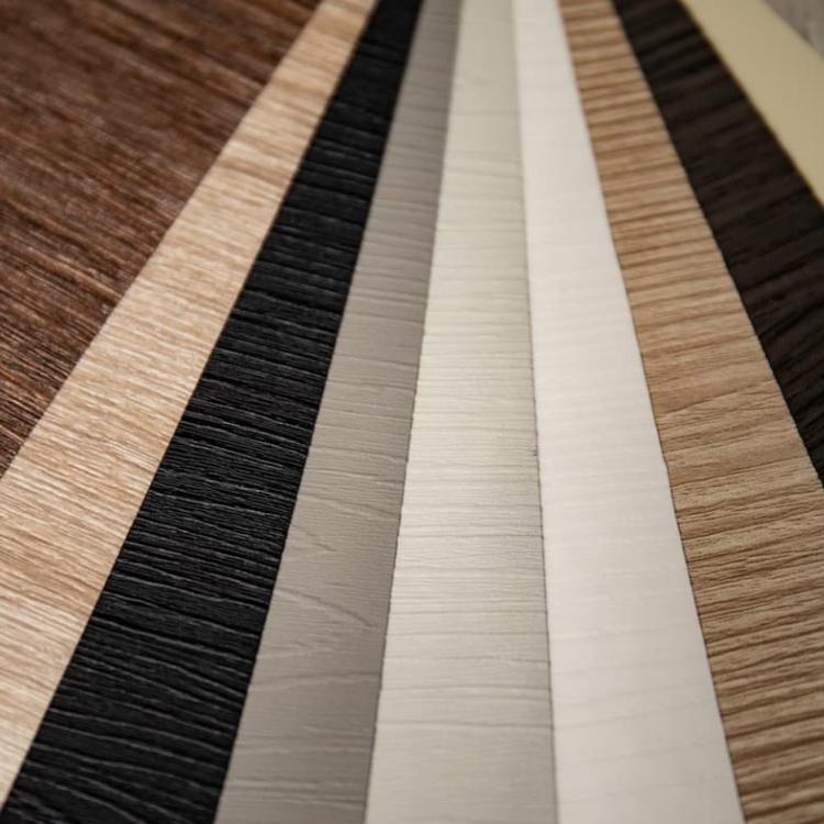 Wood PVC Decorative Film Thickness 0.12mm-0.50mm, Width 1250mm-1400mm for Interior Door Cabient