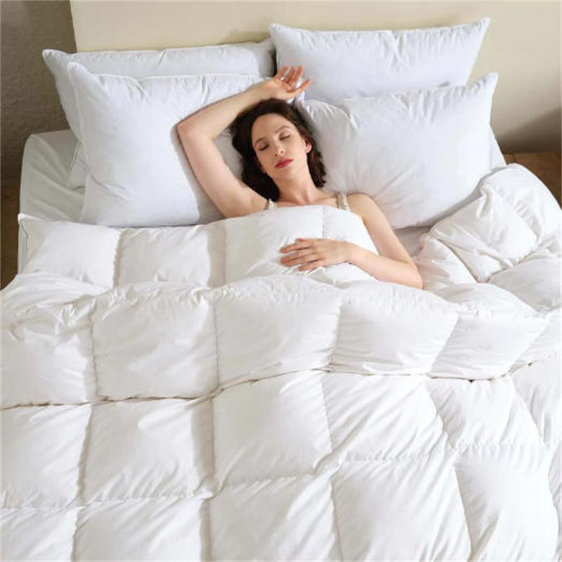 Goose Down Comforter, , Ultra-Soft, Breathable, All Season Hotel Luxury Bedding Comforters, Extra Fluffy White Duvet Insert