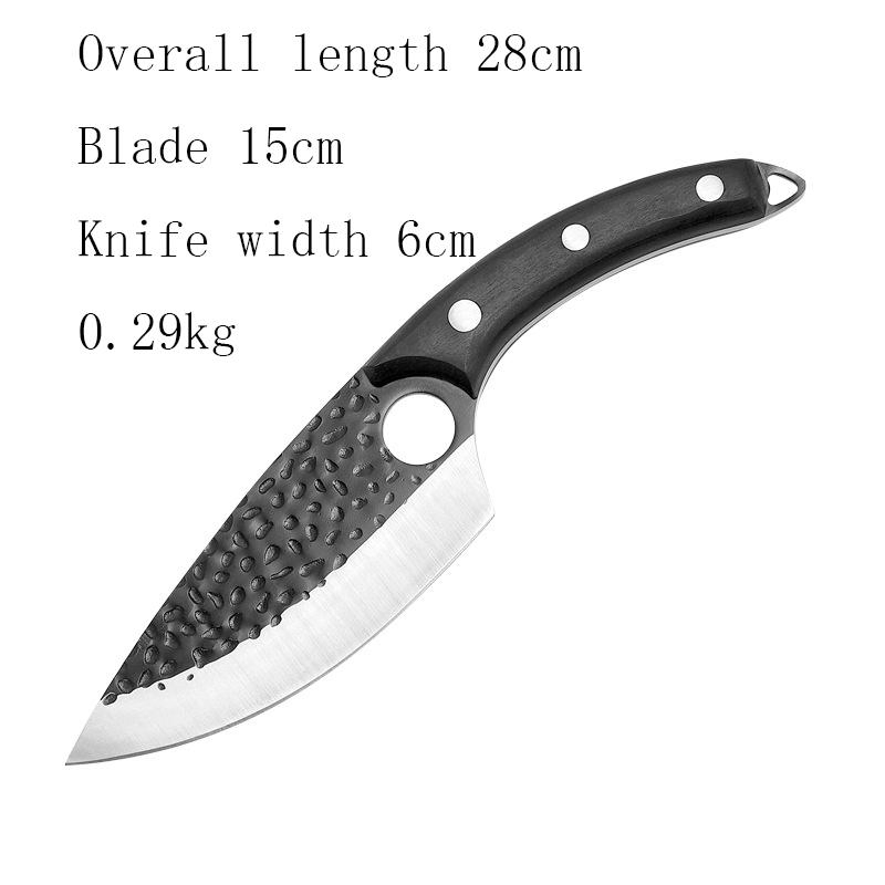 Нож мясницкий кованый, 7 дюймов, с кожаным чехлом