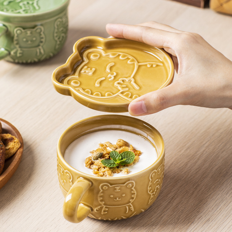 Керамическая кружка с крышкой, парная, подарок для девушки