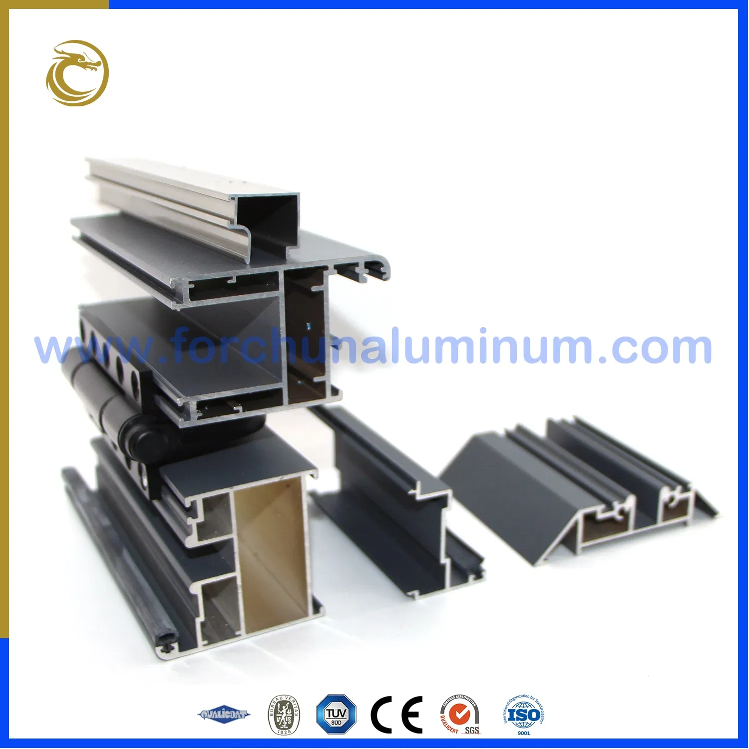 Custom Design Aluminium Bi-Folding Door Profiles Extrusion Aluminum Pivot Door Profile Frame