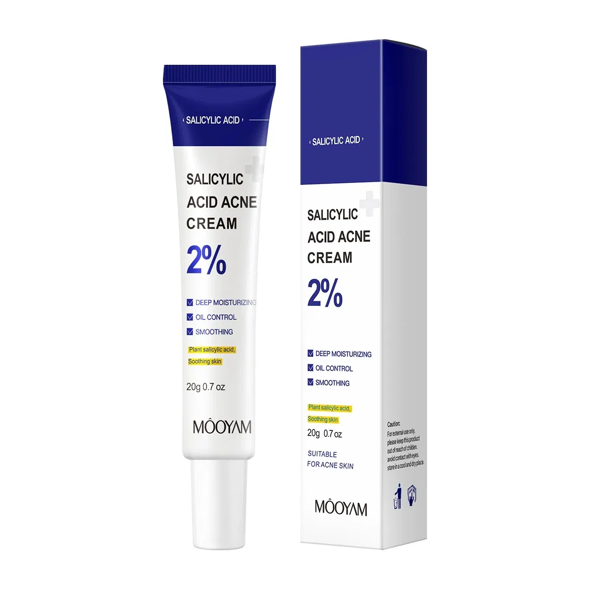 Salicylic Acid Cream Facial Skin Repair Lightening Hyaluronic Acid Acne Removal Cream Skin Care Face Cream