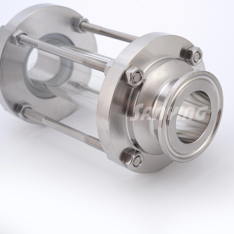 Through Stainless Steel DN25 Sanitary Fitting Tube Sight Glass