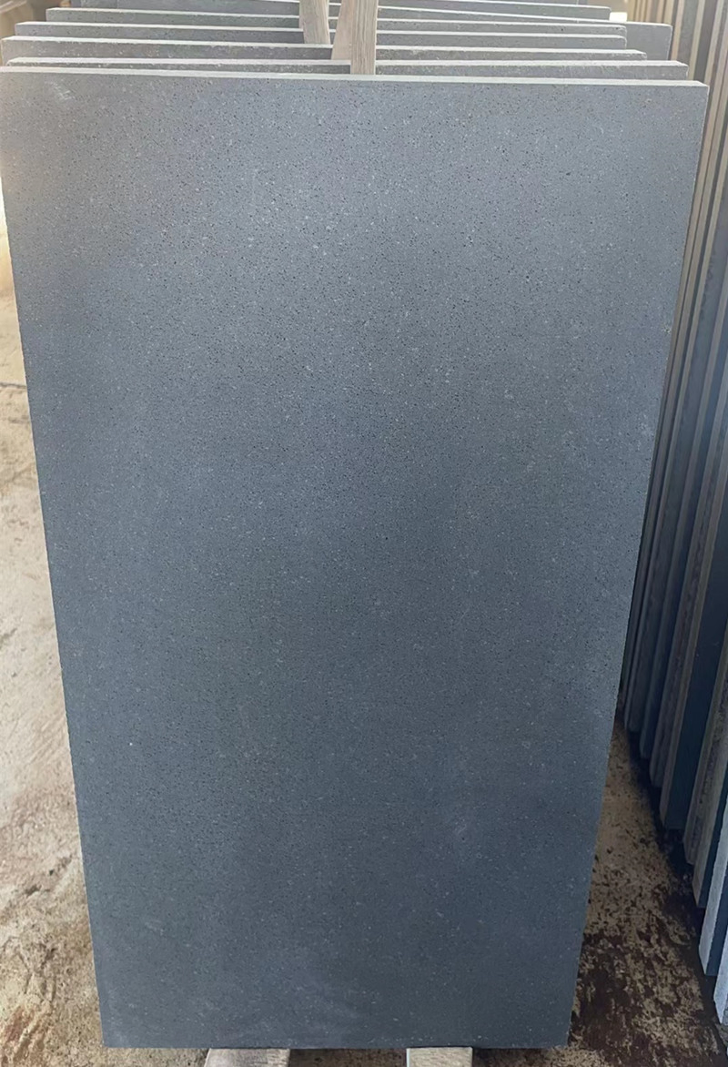 Natural stone polished/honed/flamed Grey Andesite Tiles for outdoor  exterior paving decoration
