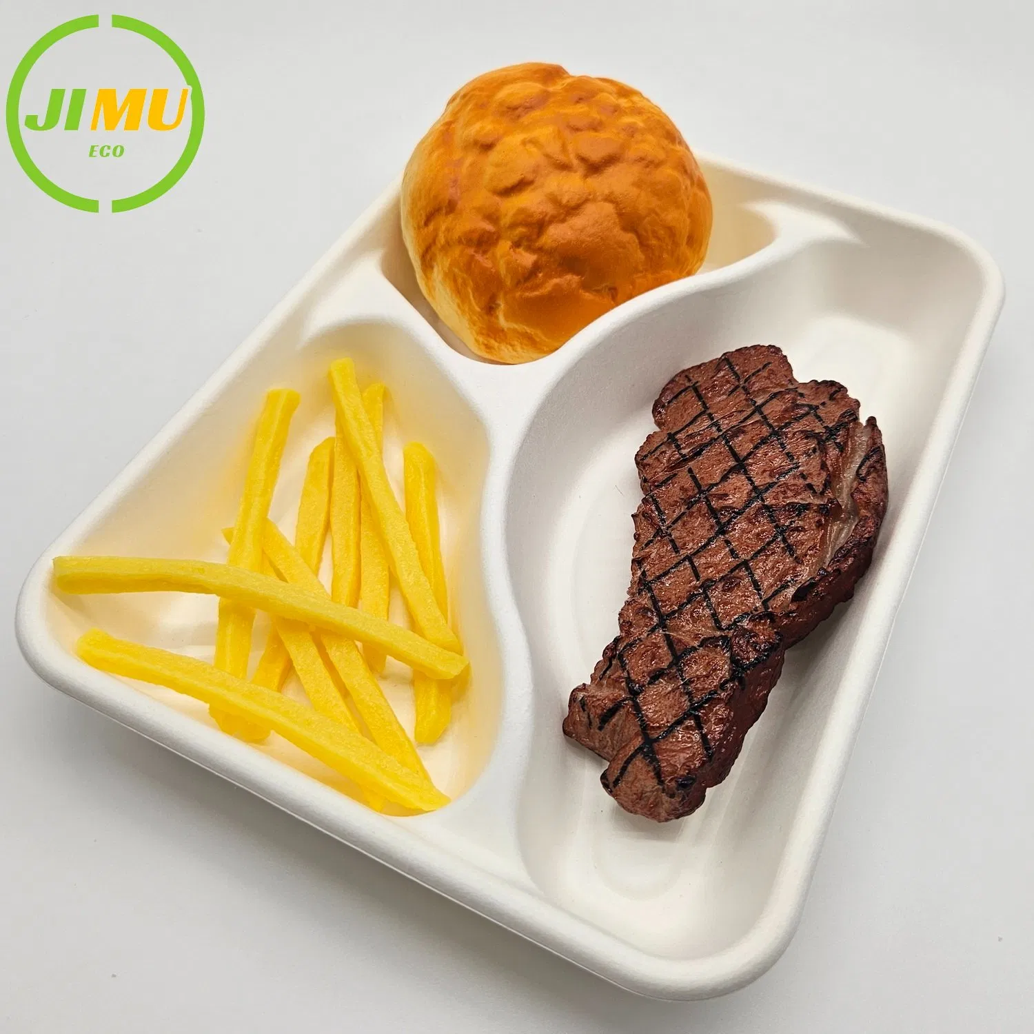 3 Compartment Divided Salad Plate