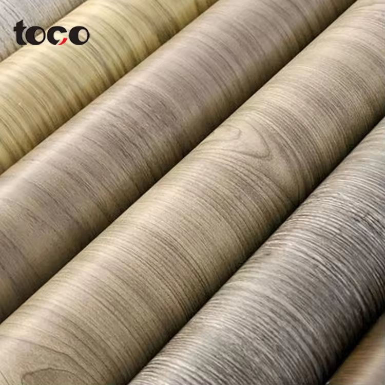 Most Popular Wooden Grain Decorative Wallpaper Sticker Foil PVC Plastic Furniture Film