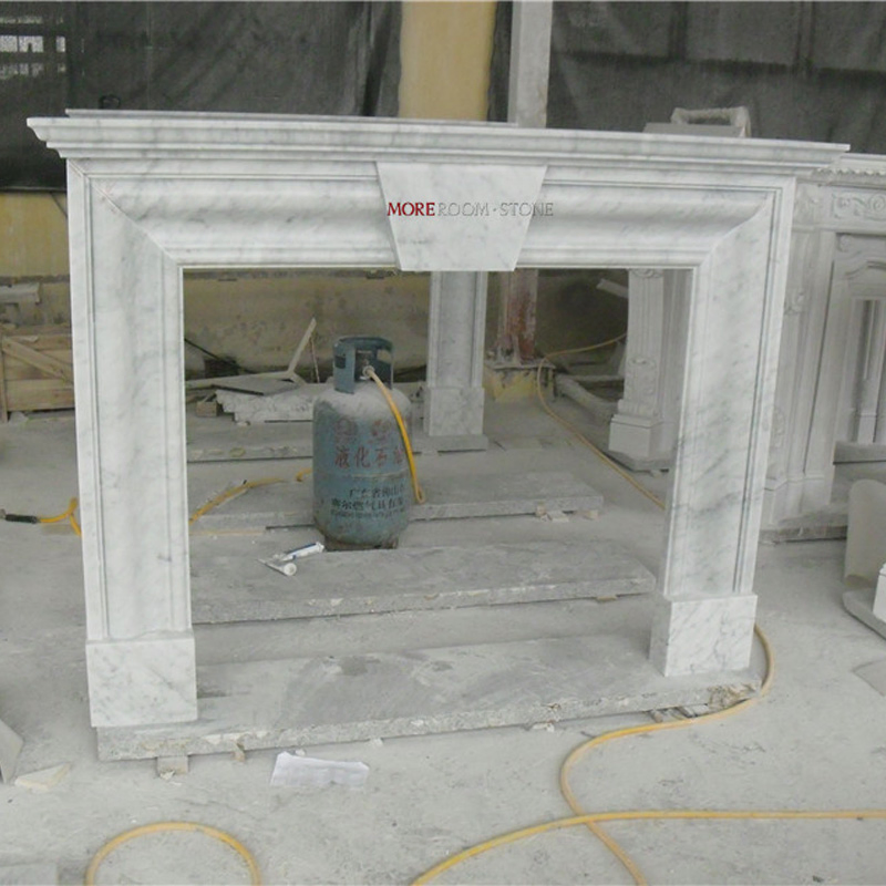 Luxury Stone Greece Ariston White Marble Fireplace for Sale