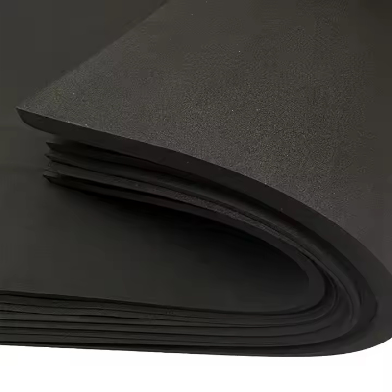 Modern 10mm Black NBR Rubber Foam Sheet Waterproof Fireproof Soundproof Natural Design Style-for Heat Insulation Materials